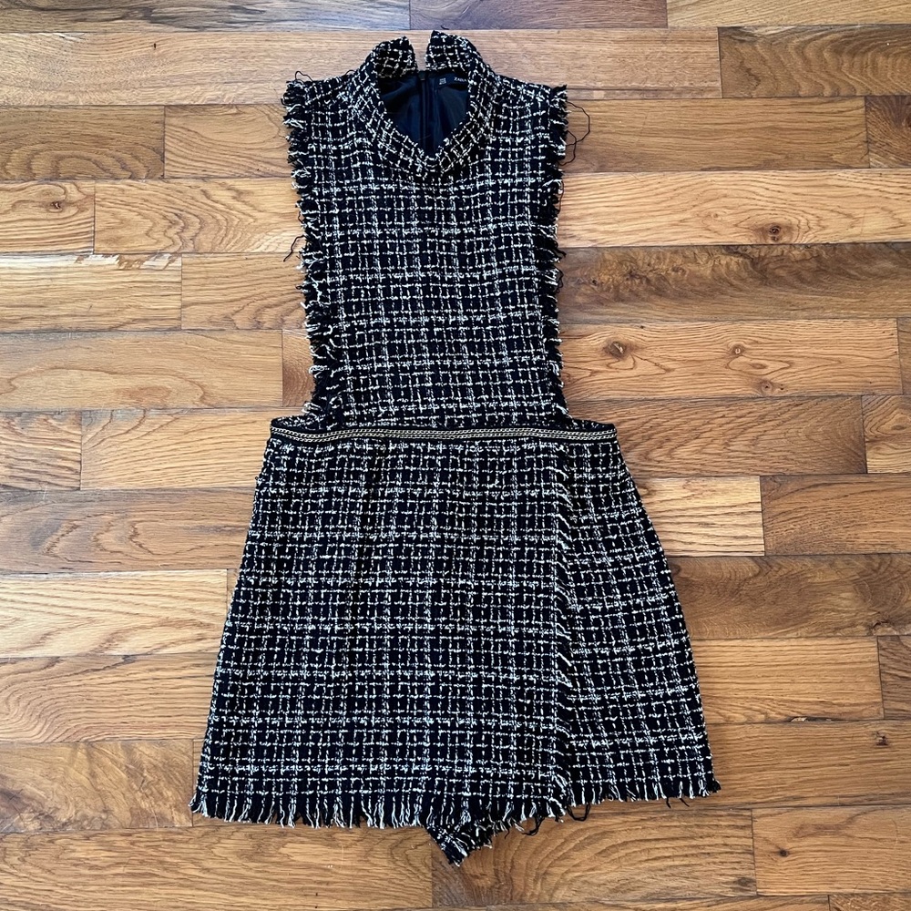 ZARA TWEED ROMPER BLOGGERS FAVORITE